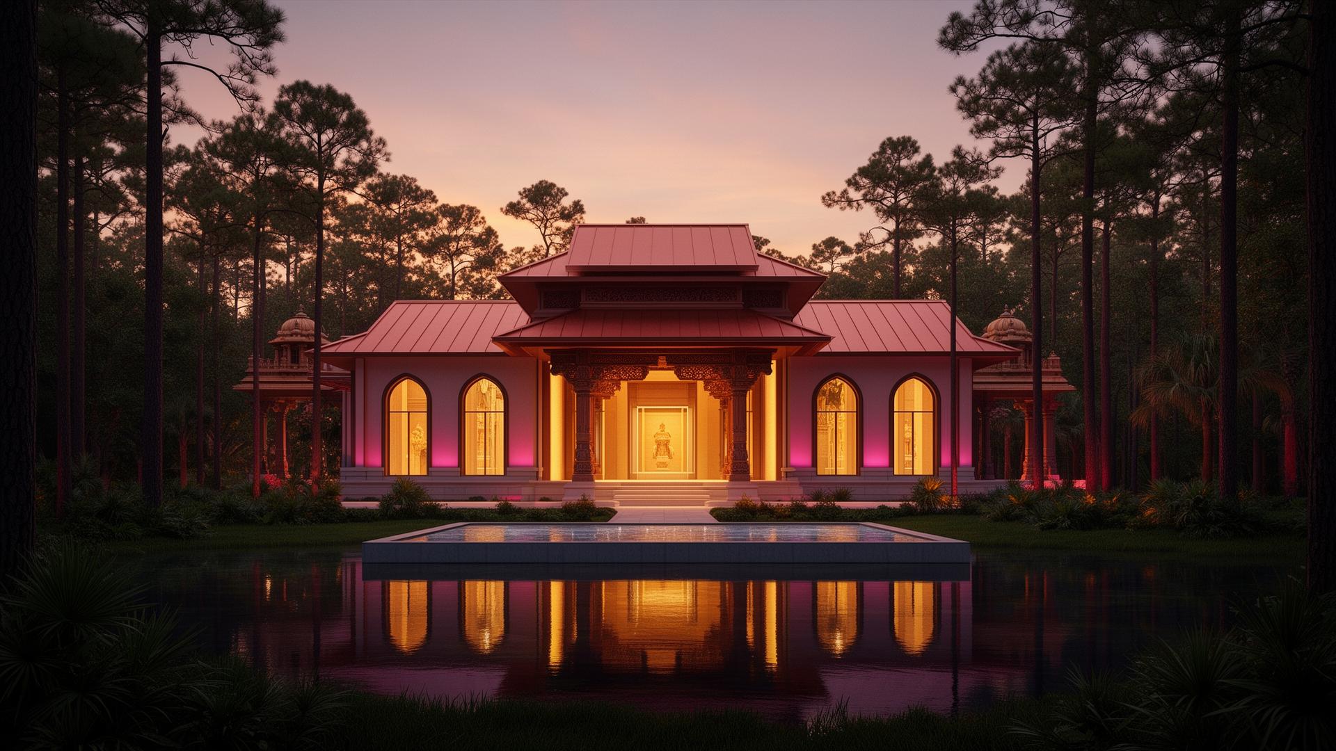 Concept rendering: Entry pavilion at dusk